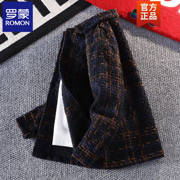 Romon small fragrant style knitted woolen jacket for men spring and autumn new style american retro high-end handsome jacket trend xx096 brown m