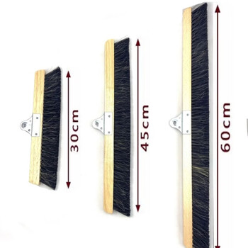 Broom specially designed to sweep hair and dust, horsehair rotating soft brush, adjustable broom under bed, dark corner wall dust removal, lazy magic broom, 30cm single brush head (no accessories)