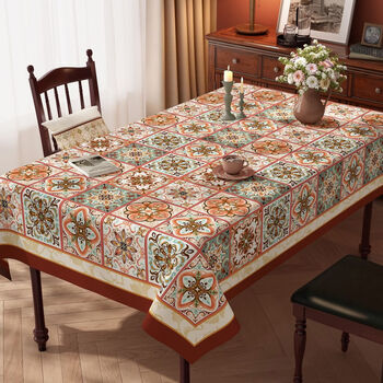 Fantasy tablecloth, no-wash tablecloth, square coffee table mat, villanthea, thickened, waterproof, oil-proof and scald-proof 90x140cm