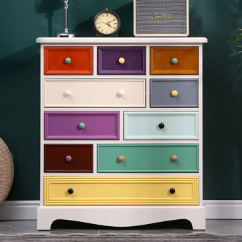 Fantasy cabinet living room drawer type cabinet storage storage cupboard brown color double door fully equipped