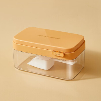 Yingtang refrigerator fully automatic ice box sowe ice cube mold press ice tray household grade household ice making orange single layer ice box set