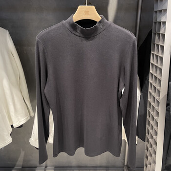 Kolon sport women's e.d.o half turtleneck comfortable long-sleeved t-shirt bottoming shirt lkrt5wt838 black lhrt5wt838-bk s 160_84a