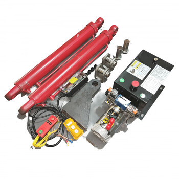 Qinkai electric hydraulic ladder modification accessories lifting platform modified flatbed trailer trailer modification electric hydraulic ladder 3 kilowatt two-way 5-ton oil cylinder