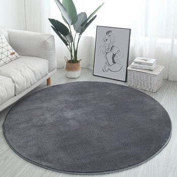 Fantasy round carpet mat, children's study room chair mat, thickened living room coffee table, bedroom bedside, cute hanging basket, computer chair mat, dark gray, 80cm diameter round, add to favorites for priority delivery