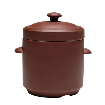 Yixing purple clay stew pot, shark fin, bird's nest, cordyceps, steamed rice, egg, water-proof stew pot, double-covered buddha wall-mounted tableware, hotel home use, double-covered clear water mine 600ml without engraving