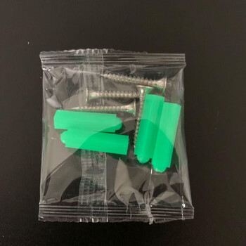 Anjunsheng zinc alloy electro-galvanized expansion screw package 2+2/3+3/4+4 security monitoring bathroom hardware green 4+4 (1000 small package)