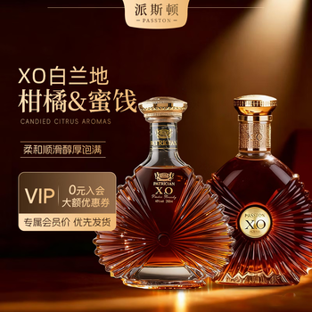 Passton french xo brandy 40 degrees 700ml 2 bottles of spirits original wine imported foreign wine gift box