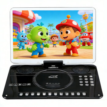 Xianke hd portable evd multi-function dvd video player large screen outdoor dvd player 22# black hd dvd version standard
