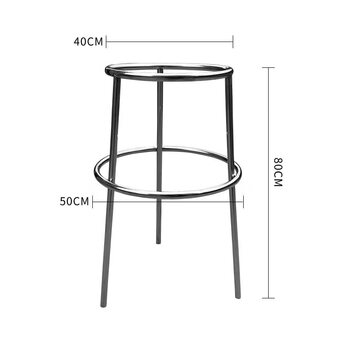 Goli multi-layer cover curtain stainless steel confidentiality bag collection rack document destruction bag high-quality packaging bracket anti-slip silent round shelf (diameter 40*80)