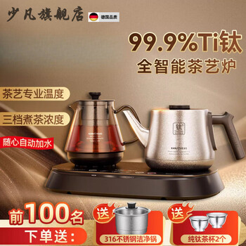 Shaofan germany imported quality pure titanium tea art stove fully automatic water supply electric kettle 2025 special tea kettle ai-96 1l