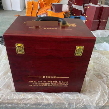 Fantasy liquor wooden box packaging wine box six bottles raw packaging wooden box portable gift box collection wooden box 6 light bottle wine box