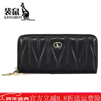 Kangaroo brand luxury wallet women's long style clutch european and american fashion valentine's day large capacity card holder mobile phone bag style 1