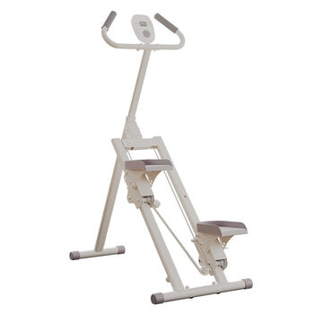 Multi-function stair climbing machine, household folding rock climbing mountaineering machine, step material, sports fitness and shaping training, single armrest, white