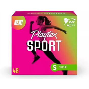 Diwei playtex sports long catheter tampons for swimming, 48 pieces for sports - long catheter - large flow s 1 piece