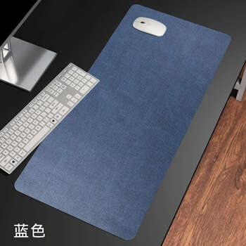 Fantasy minimalist style table mat computer desk mat rectangular computer desk company use double-sided cloth pattern blue 90x45