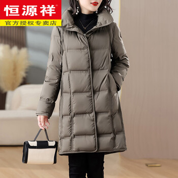 Hengyuanxiang middle-aged mother's temperament western style down jacket winter 2026 new high-end mid-length women's slimming thickened jacket picture color jy-9766 m