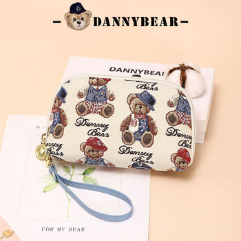 Hand-carrying clutch bag women's bag casual daily portable mobile phone coin purse dkb1172003 blue and white