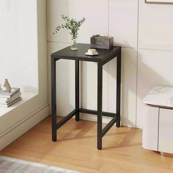 Yusenyi simple iron art storage rack sweeping rack small flower rack sandwich desk entrance table display rack 50 long 30 wide 63 high black frame