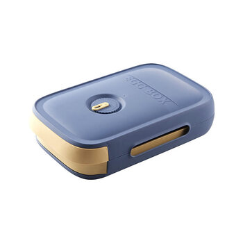 Jingxuan kitchen egg box rolling egg rack drawer-type egg storage box refrigerator special crisper morning mist blue