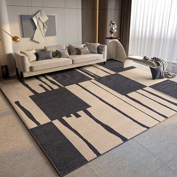 Fantasy carpet living room home light luxury high-end sofa coffee table blanket bedroom room bedside blanket washable and wipeable tianjin carpet modern light luxury z45 80x200cm newly upgraded four-proof material