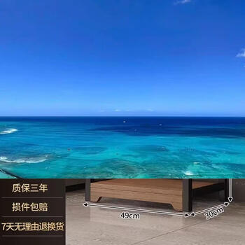 Yusenyi printer rack floor-standing office multi-layer mobile storage iron finishing cabinet work station computer host bracket (floor-standing model 3 layers 49x30x60cm) black oak color-black rack