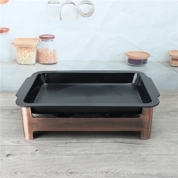 Fissler german imported quality aluminum alloy non-stick oven heating insulation oven grilled fish plate commercial seafood fish plate fish head pot outer diameter 35*24*5cm inner diameter 28*20cm