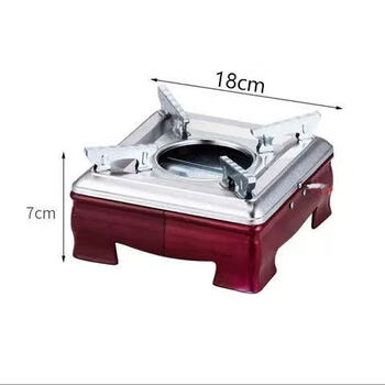 Tuojin germany imported quality alcohol stove small hot pot solid alcohol pot dry boiler base hot pot stove home restaurant square red stove 1 inch