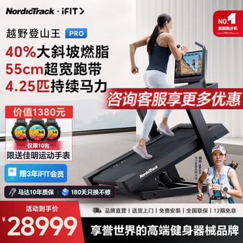 Icon cross-country champion same model american mountaineering king treadmill high-end home commercial grade gym weight loss climbing nordictrack x24-3 year membership card