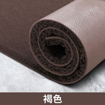 Yong huan customized red carpet floor mat entrance door mat stair cutting outdoor mat extra thick silk circle brown 1.2 meters width x 3 meters long