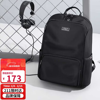 Golf (golf) backpack 14-inch laptop backpack men's headphone hole design business backpack large capacity