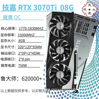 Second-hand 95 new colorful and other first-line rtx3050/3060/3060ti/3070/3070ti/3080/3080ti gigabyte 3070ti magic eagle
