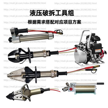 Hejiangong fire electric hydraulic demolition tool set plan tender disaster prevention and rescue shearer welding spot detection vehicle demolition hydraulic demolition tool set economic model_rescue team