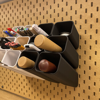 Yusenyi 3d printed hole board round hole square hole storage bucket bracket storage box storage punch-free accessories mpc mpc80145 white 80x145x64m