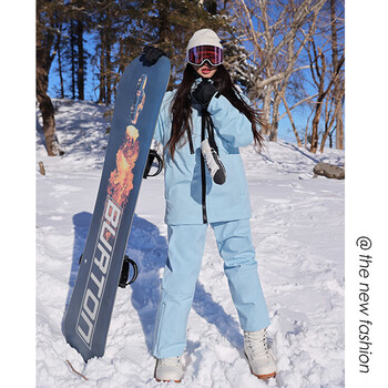 Jeep spirit casual suit men's and women's ski wear spring, autumn and winter new couple's clothes plus velvet jacket men's trousers barbie blue-couple suit s