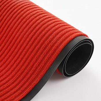 Fantasy entrance door floor mat, door entry foot mat, kitchen absorbent anti-slip mat, wipeable no-wash entrance door mat, exterior carpet, bright red striped style, please contact for custom sizes. returns and exchanges are not supported.