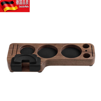 Tuojin coffee machine handle supporting utensil storage seat walnut filling seat powder distributor universal coffee auxiliary powder seat walnut t-shaped powder seat