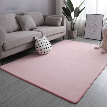 Fantasy room carpet bedroom mat floor mat living room bedside blanket bay window girl esports coral velvet tender pink 200x300cm