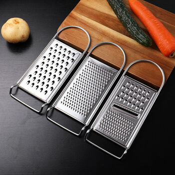 Fantasy grater, potato grater, shredder, fruit puree grinder, food supplement, potato grater, stainless steel handle, thin wire type