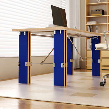 Yusenyi bauhaus desk desk dining table marine board computer table optical axis table long study table workbench supports customization professional design team has focused on furniture production for 20 years 120x60x75cm