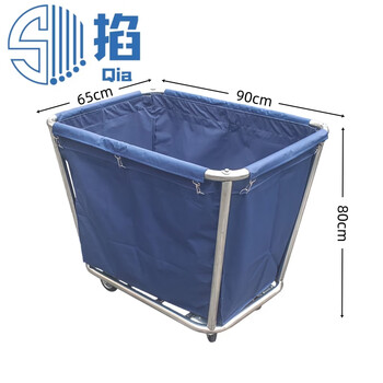 Linen cutting cart stainless steel