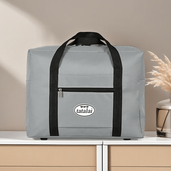 Ye yu oxford cloth travel storage bag with high load-bearing capacity, student clothing, quilts, luggage moving and organizing, thickened and moisture-proof, light gray, length 39.5, width 15, height 31, small bag