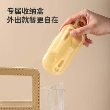 Kaooseen baby fork and spoon set, baby twisting spoon, learning eating training, bendable children's tableware, learning feeding spoon, puppy twisting spoon - nano color (pp box + no label)