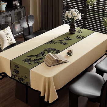 Yusenyi tablecloth is waterproof, oil-proof, no-wash and anti-scalding, living room coffee table tablecloth, rectangular desktop protection, bird call-a 100cmx130cm, suitable for 70x100 size inner square table