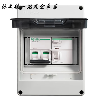 Schneider air switch with protective box outdoor waterproof exposed assembly electric box 7kw charging pile leakage protector 2p_25a (with waterproof box) suitable for 220v-3.5kw