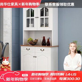 Shanghuashi sideboard mediterranean american style entrance cabinet modern simple tea cabinet multi-functional wine cabinet storage cabinet deposit 1 meter double layer