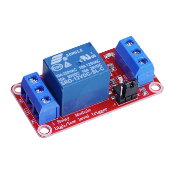 Throwing stones, with optocoupler relay module, 1-way relay, 12v working voltage, current resistance 10a, adjustable trigger level