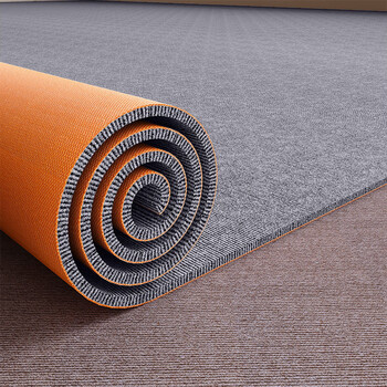 Fantasy office, whole house full carpet, large area commercial, cuttable bedroom, living room, rental room, full carpet, home use, haze gray tp single stripe, regular style 6mm 60 90cm
