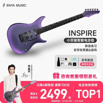 Enya electric guitar double rocking single single and double smart electric guitar inspire hua chenyu same style extremely purple