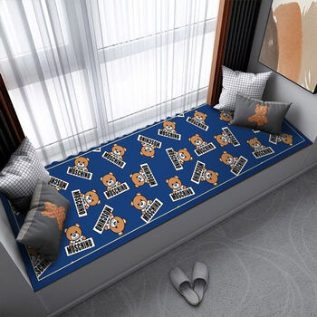 Fantasy bay window mat new ins custom tatami balcony window sill mat four seasons universal anti-slip bedside blanket can be cut bear party 40x60 cm