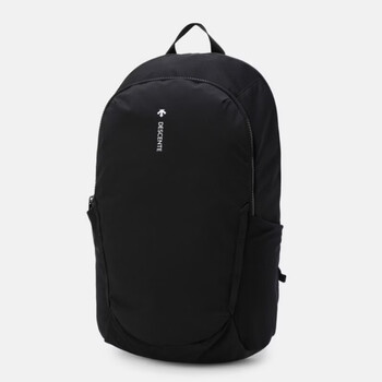 Descente men's and women's backpack 26 new versatile 15 l large capacity durable daily commuting to school backpack black/black